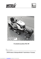 MTD FK 105 Betriebsanleitung