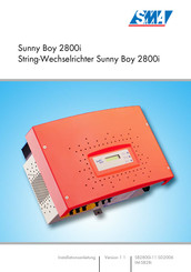 SMA Sunny Boy 2800i Installationsanleitung