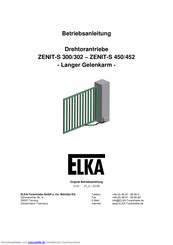 Elka ZENIT-S 300/302 Betriebsanleitung