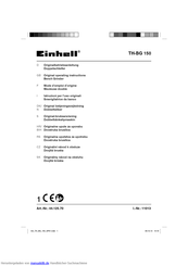 EINHELL TH-BG 150 Betriebsanleitung