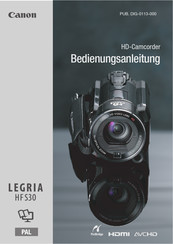 Canon Legria HF S30 Bedienungsanleitung