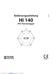 Hanna Instruments HI 140 A Bedienungsanleitung