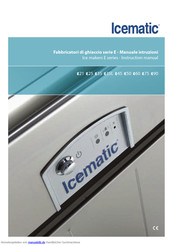 Icematic E25 Bedienungsanleitung