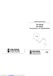 Hanna Instruments HI 146-00 Bedienungsanleitung