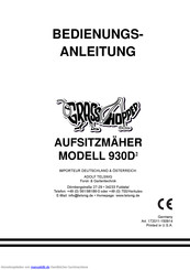 Grasshopper 930D2 Bedienungsanleitung
