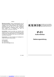 AudioConsultant IF-C1 Bedienungsanleitung