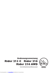 Husqvarna Rider 213 C Bedienungsanweisung