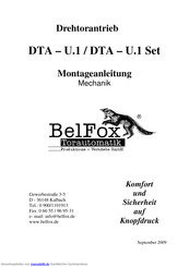 BelFox DTA - U.1 Set Montageanleitung