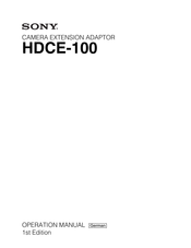 Sony HDCE-100 Bedienungsanleitung