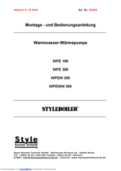 Styleboiler WPE 180 Montageanleitung
