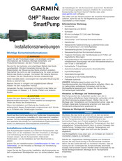 Garmin GHP Reactor Smart Pump Installationsanleitung