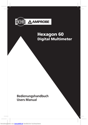 Beha-Amprobe Hexagon 60 Bedienungsanleitung