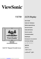 ViewSonic VX750 Bedienungsanleitung