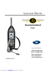 Larson Davis SoundTrack LxT Benutzerhandbuch