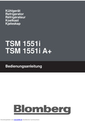 Blomberg TSM 1551i A+ Bedienungsanleitung