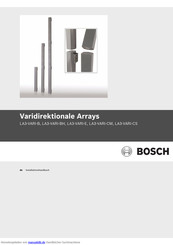 Bosch LA3-VARI-CS Installationshandbuch