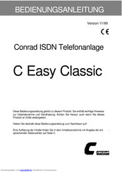 Conrad C Easy Classic Bedienungsanleitung