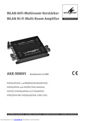 Monacor AKB-90WIFI Installationshandbuch Und Benutzerhandbuch