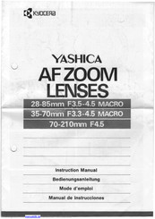 Yashica F3.3-4.5 MAGRO Bedienungsanleitung