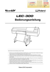 Roland lec-300 Bedienungsanleitung