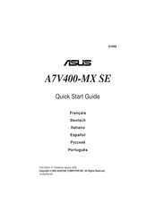 Asus A7V400-MX SE Schnellstartanleitung