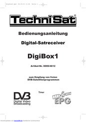 TechniSat DigiBox1 Bedienungsanleitung