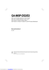Gigabyte GA-965P-DS3/S3 Benutzerhandbuch