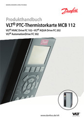 Danfoss VLT PTC-Thermistorkarte MCB 112 Produkthandbuch