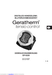 GERATHERM tensio control GP-6220 Gebrauchsanweisung