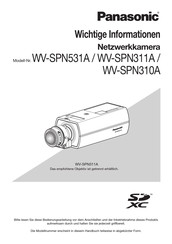 Panasonic WV-SPN531A Bedienungsanleitung