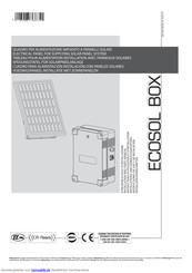 Bauer ECOSOL BOX Installationanleitung Und Betriebsanleitung
