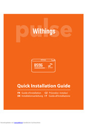Withings Pulse 8596 Installationsanleitung