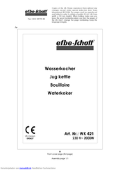 EFBE-SCHOTT WK 421 Gebrauchsanleitung