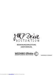 weehbo JMP DRIVE DISTORTION Bedienungsanleitung