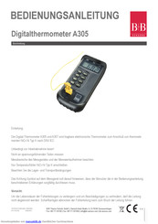 B+B Sensors A305 Bedienungsanleitung
