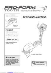 ProForm 700 TR Interactive Trainer Bedienungsanleitung