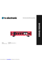 TC Electronic BH800 Bedienungsanleitung