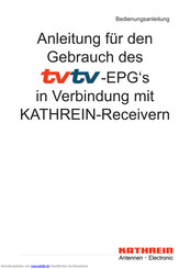 Kathrein tvtv-eps Anleitung