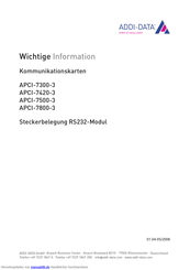 Addi-Data APCI-7500-3 Referenzhandbuch
