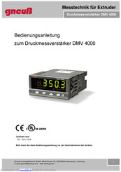 Gneuß DMV 4000 Bedienungsanleitung