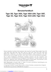 Triumph Tiger XCX-LRH Benutzerhandbuch