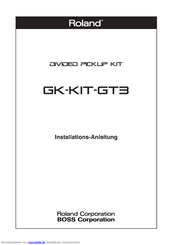 Roland GK-Kit-GT3 Installationsanleitung