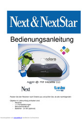 Next & NextStar Pandora Bedienungsanleitung