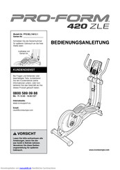 Pro-Form PFEVEL74912.1 Bedienungsanleitung