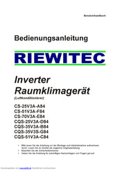 RIEWITEC CS-51V3A-F84 Bedienungsanleitung