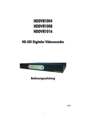 Honeywell HDDVR1004 Bedienungsanleitung