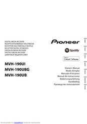 Pioneer MVH-190UBG Bedienungsanleitung