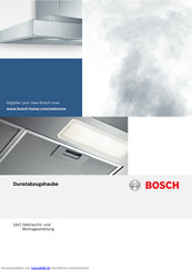 Bosch DWI37JR60 Serie 6 Gebrauchs- Und Montageanleitung