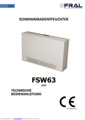 Fral FSW63 SERIE Technische Bedienanleitung