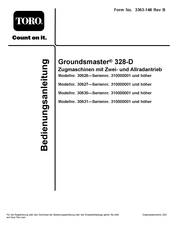Toro Groundsmaster 328-D 30630 Bedienungsanleitung